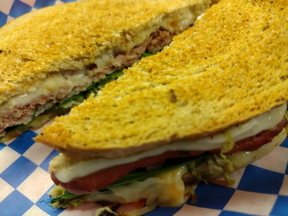 Ham & Swiss on Seedless Jewish Rye Pressed